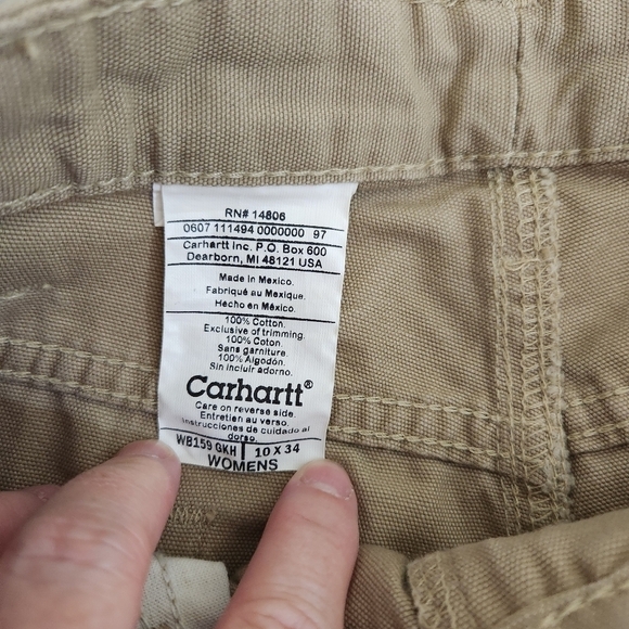 NWT Womens Carhartt CarpenterJeans Relaxed Fit, sz 10 - Picture 8 of 10